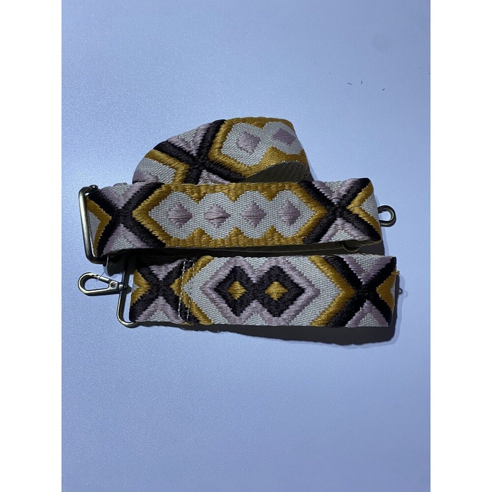 Joy Susan Womens Belt Beige‎ Aztec Boho Western Adjustable Festival Bohemian